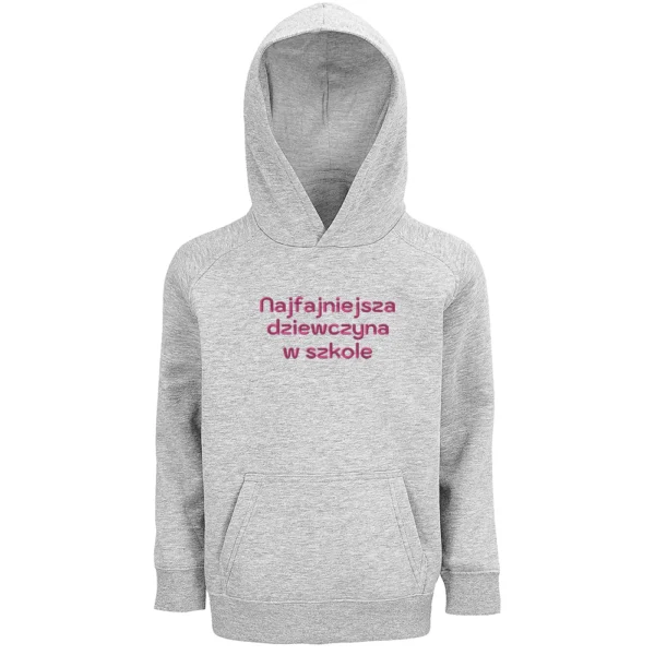 Bluza organiczna dla dziecka z haftem 3D