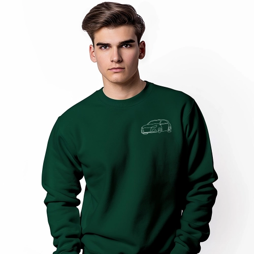 Bluza sweatshirt personalizowana Haft LineArt PRINCOLO Matching Bluza dla Par Bawełna organiczna